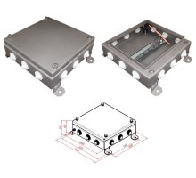 КМ IP55-2020, 12 вводов, нержавейка