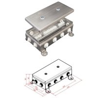 КМ-О (16к)-IP55-1224, 12 вводов, нержавейка