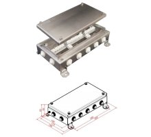 КМ-О (28к)-IP55-1530, 14 вводов, нержавейка