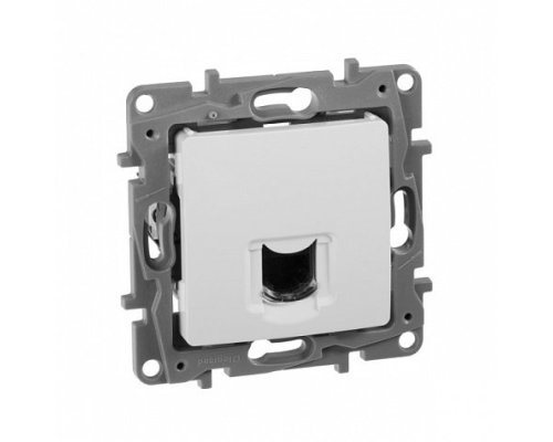 ETIKA розетка компьютерная RJ45, 6E UTP, скрытой установки, белый (672253)