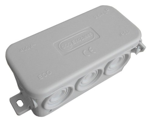 Коробка JBL090 90х42х40, 10 вых., IP55, серая (44055)