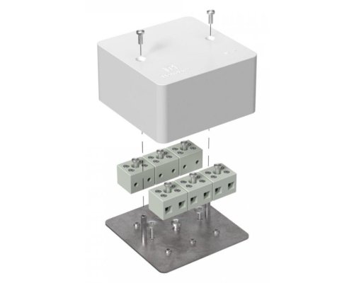 Коробка огнестойкая для кабель-канала Е15-Е120 RAL9003 103х103х45 (40-0470-FR2.5-12) (Промрукав)