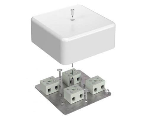 Коробка огнестойкая для кабель-канала Е15-Е120 RAL9003 103х103х45 (40-0470-FR2.5-8) (Промрукав)