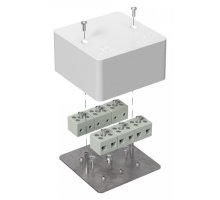 Коробка огнестойкая для кабель-канала Е15-Е120 RAL9003 103х103х45 (40-0470-FR6.0-12) (Промрукав)