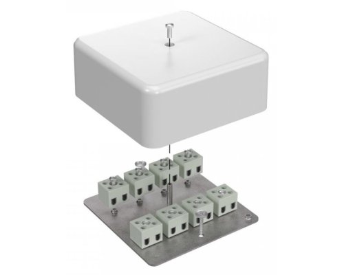 Коробка огнестойкая для кабель-канала Е15-Е120 RAL9003 103х103х45 (40-0470-FR6.0-16) (Промрукав)