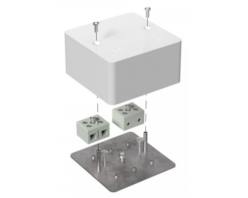 Коробка огнестойкая для кабель-канала Е15-Е120 RAL9003 85х85х45 (40-0460-FR10.0-4) (Промрукав)