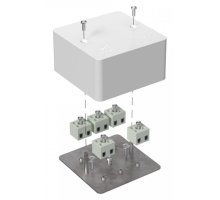 Коробка огнестойкая для кабель-канала Е15-Е120 RAL9003 85х85х45 (40-0460-FR2.5-10) (Промрукав)