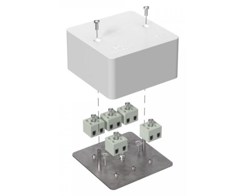 Коробка огнестойкая для кабель-канала Е15-Е120 RAL9003 85х85х45 (40-0460-FR2.5-10) (Промрукав)