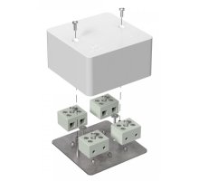 Коробка огнестойкая для кабель-канала Е15-Е120 RAL9003 85х85х45 (40-0460-FR2.5-8) (Промрукав)