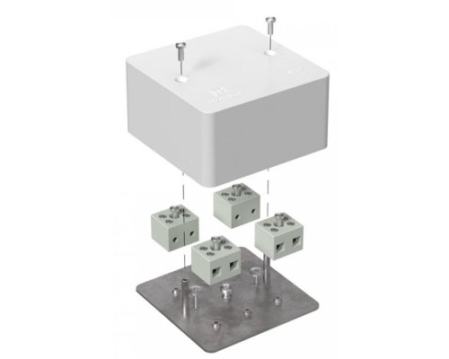 Коробка огнестойкая для кабель-канала Е15-Е120 RAL9003 85х85х45 (40-0460-FR6.0-8) (Промрукав)