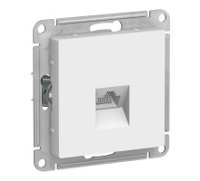 AtlasDesign розетка RJ45, кат.5Е, 1-местная, скрытой установки, механизм, белый (ATN000183)