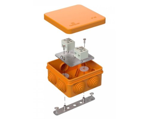 Коробка огнестойкая для о/п Е15-Е120 RAL2003 80х80х40 (40-0210-FR6.0-4) (Промрукав)