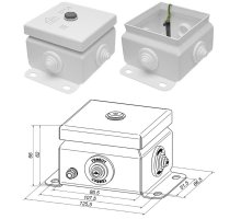 КМ IP55-0808 (без DIN рейки)