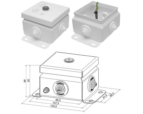 КМ IP55-0808 (без DIN рейки)