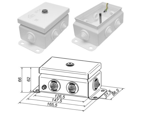 КМ IP55-0812 (без DIN рейки)