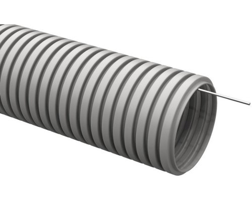 Труба ПВХ легкая серая с протяжкой D16 ELASTA (CTG20-16-K41-100I)