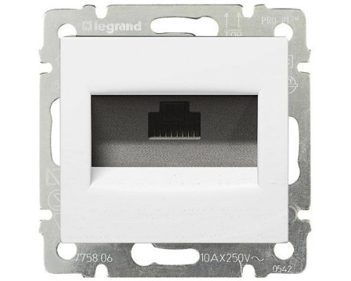 Valena розетка компьютерная RJ45, Cat.6 UTP, скрытой установки, белый (774246)