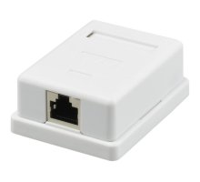 Розетка настенная RJ-45, 8P8C, Cat.5e, 1 порт FTP (10-0354)