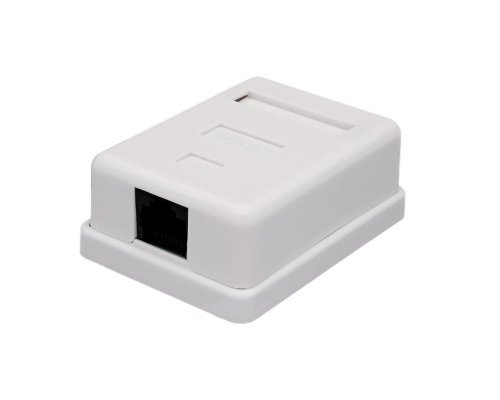 Розетка настенная RJ-45, 8P8C, Cat.6, 1 порт UTP (10-0355)