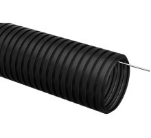 Труба ПНД лёгкая черная с протяжкой D40 ELASTA (CTG20-40-K02-015-1)
