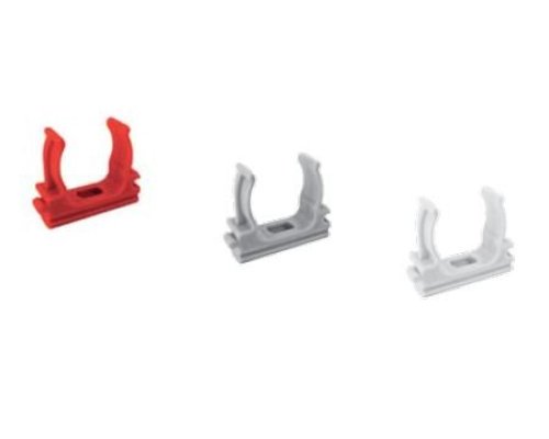 Ecoplast клипса для аспирационной системы D25, АБС, красный (50 шт) (49725-50)