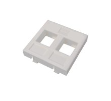 Адаптер Mosaic 45х45 мм для модуля Keystone, 2 порта, белый (DR-5303)