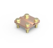Соединитель пруток - полоса, 57х80 мм, медь (NG3101CU)