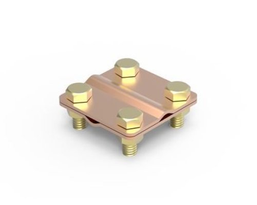 Соединитель пруток-пруток, D8 мм, медь (NG3104CU)