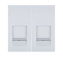 Накладка для розетки 45х22,5мм, серебристый металлик, LK45 (853103)