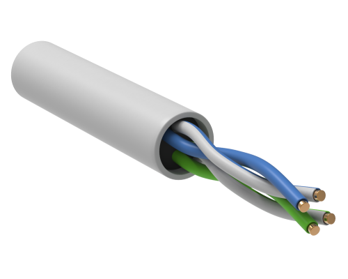 GENERICA U/UTP кат. 5E 24AWG 2 пары LSZH INDOOR белый (BC1-C5E02-128-305-G)