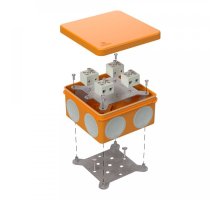 Коробка огнестойкая для о/п двухкомпонентная Е15-Е120 RAL2003 100х100х50 (60-0300-FR6.0-8) (Промрукав)