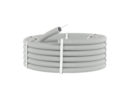 Труба ПВХ легкая серая с протяжкой D25 ELASTA (CTG20-25-K41-025I)