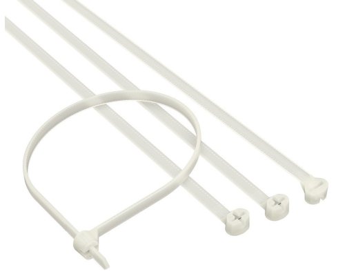 Хомут 3,6x300 P6.6, белый (100шт) (21210SR)
