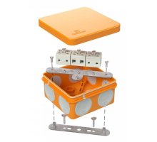 Коробка огнестойкая для о/п двухкомпонентная Е15-Е120 RAL2004 80х80х40 (60-0210-FR6.0-6) (Промрукав)