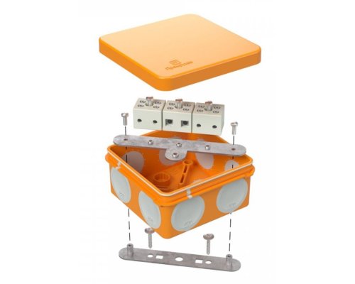 Коробка огнестойкая для о/п двухкомпонентная Е15-Е120 RAL2004 80х80х40 (60-0210-FR6.0-6) (Промрукав)
