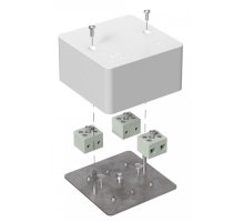 Коробка огнестойкая для кабель-канала Е15-Е120 RAL9003 103х103х45 (40-0470-FR2.5-6) (Промрукав)