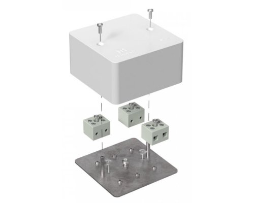 Коробка огнестойкая для кабель-канала Е15-Е120 RAL9003 103х103х45 (40-0470-FR2.5-6) (Промрукав)