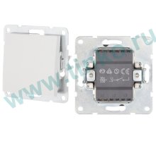 Выключатель 1-клавиша 16 A, 250 B, белый LK60 (860104-1)