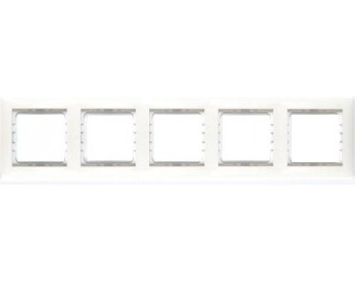 Рамка 5-постовая белая LK60 (864504-1)