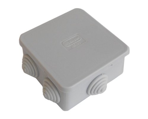 Коробка JBS080 85х85х40, 6 вых, IP44, серая (44006)