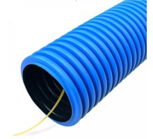 Труба ПНД двустенная гибкая d75 тип 450 (SN16) с/з синяя (PR15.0170)