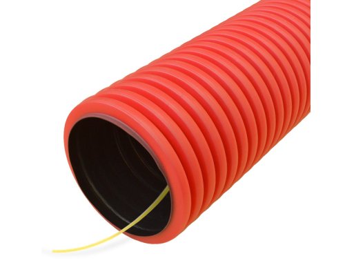 Труба ПНД двустенная гибкая d90 тип 750 (SN19) с/з красная (PR15.0049)