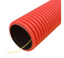 Труба ПНД двустенная гибкая d75 тип 750 (SN24) с/з красная (PR15.0242)