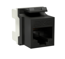 Модуль Keystone RJ45 CAT5E, 180 градусов, черный (RNK5EU180BK)