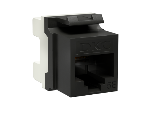 Модуль Keystone RJ45 CAT5E, 180 градусов, черный (RNK5EU180BK)