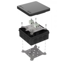 Коробка огнестойкая для о/п двухкомпонентная Е15-Е120 RAL9005 100х100х40 (60-0303-9005-FR2.5-4) (Промрукав)