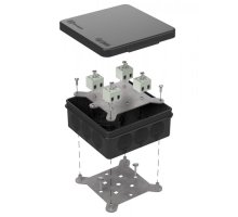 Коробка огнестойкая для о/п двухкомпонентная Е15-Е120 RAL9005 100х100х40 (60-0303-9005-FR2.5-8) (Промрукав)