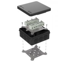 Коробка огнестойкая для о/п двухкомпонентная Е15-Е120 RAL9005 100х100х40 (60-0303-9005-FR6.0-12) (Промрукав)