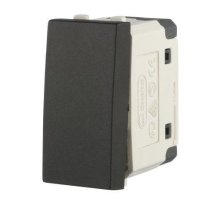 Выключатель 45х22,5мм, черный бархат, LK45 (850108)