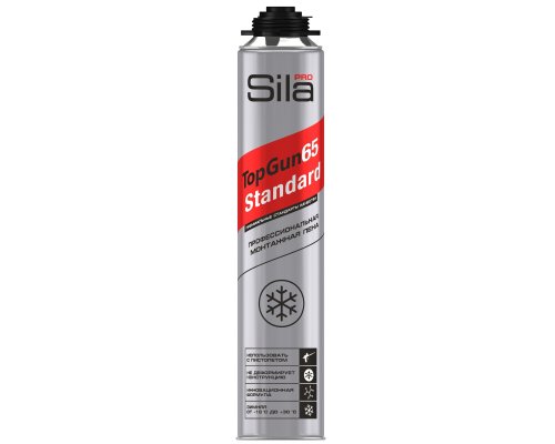 Пена монтажная Sila Pro TopGun 65 STANDARD winter, 850 мл